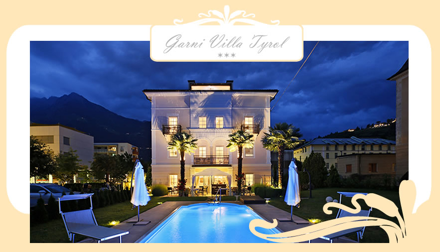 Garni Villa Tyrol, Frühstückspension, Zimmer mit Frühstück, Meran